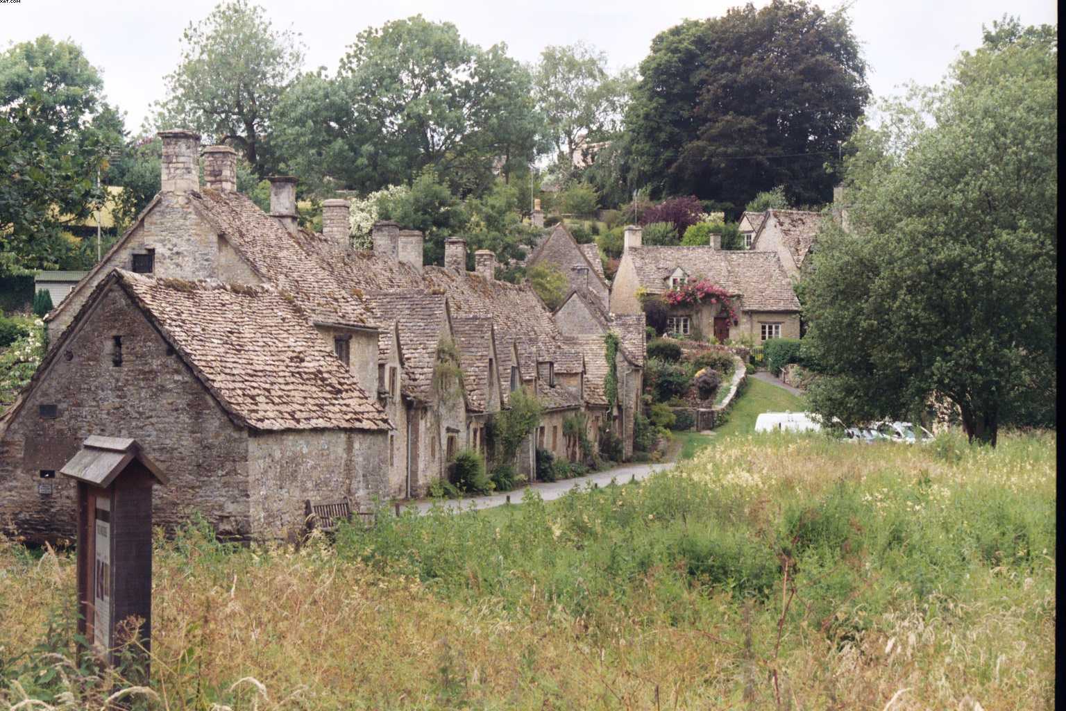 Arlington Row in Bibury, England.