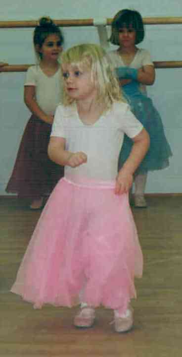 Dress up time in dance class.