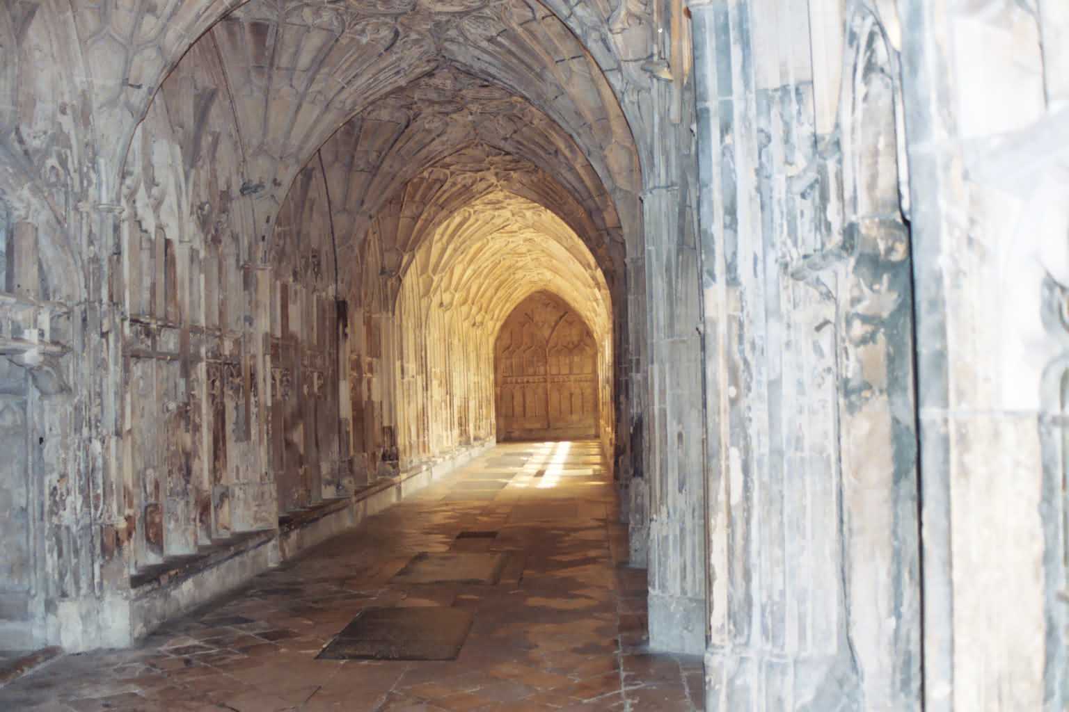 Cloisters in Gloucester.